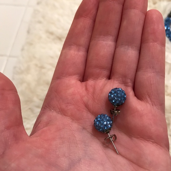 NIB Blue Rhinestone Jewelry Set - Picture 7 of 8